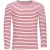 SOLS Heren Marine Gestreept T-shirt met Lange Mouwen (Wit/rood)
