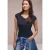 Street One Dames Shirt zonder mouwen met diamanten halslijn in Blauw