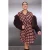 Trendyol Curve Dames Meerkleurig Geruit Kort / Mini Lang Casual Blousejurk Grote maten Jurk