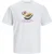 Jack And Jones Heren Papaya Ronde Hals T-Shirt (Helder Wit)