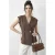 Geknoopte V-hals Crêpe Vest