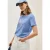 Cecil Dames Shirt met folieprint in Blauw