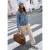 Jeansblouse met hartjesdetails