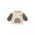 Feetje sweater Wiggle and Waddle – ecru/groen
