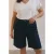 VERO MODA CURVE straight fit korte broek Plus Size – donkerblauw
