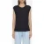 Closed Crew Neck Vest Black