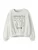 NAME IT Sweatshirt ‘NKFTAYA’  lichtgrijs / wit