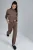 Modal Touch Half Turtleneck Blouse & Elastische Taille Broek
