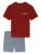 SCHIESSER Pyjama kort ‘ Comfort Nightwear ‘  blauw / rood
