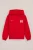 WE Fashion – Meisjes oversized hoodie met print – Oversized – Felrood – Katoen –