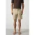 Mango Man regular fit bermudashort met linnen – lichtbeige
