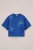WE Fashion – Meisjes oversized T-shirt met embroidery – Oversized – Kobaltblauw – Katoen –