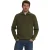 No Excess Pullover half zip wing collar tuck moss