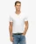 Superdry Mannen Slub-T-shirt met V-hals en Korte Mouwen Wit