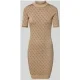 Guess Knielange gebreide jurk met logomotief, model ‘LISE’