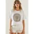 Geborduurde Geprinte Ronde Hals T-shirt