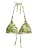 Marc O’Polo Bikinitop ‘ Abstract Flower ‘  crème / groen