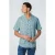 No Excess Shirt Short Sleeve Resort Collar Allover Printed Light Aqua