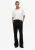 Superdry Broek  zwart / wit