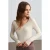 Slim Fit V-hals Ribbels Trui