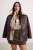 TRENDYOLMİLLA Dames Bruin Effen Oversized Grote maten Jassen