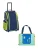 HABA Set ‘ Schranktrolley 2 Rollen und Kreativtasche ‘  marine / azuur / neongeel