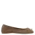 Mango suède ballerina’s – taupe