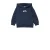 s.Oliver hoodie met backprint donkerblauw