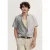 Bugatti Herren Korte mouwen overhemd elegant met all-over patroon