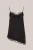 WE Fashion – Dames asymmetrisch singlet met kant – Regular fit – Zwart –