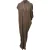 Rick Owens Edfu maxi-jurk met capuchon in bruin katoen