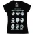 Li-cense Disney dames nightmare before christmas vele gezichten van jack katoenen t-shirt