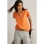 White Stuff Nelly Notch Neck Tee Bright Orange