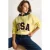 Gewatteerde Oversized Bedrukte Sweatshirt met Kap