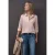 Street One Dames Gestreepte zakelijke blouse in Roze