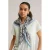 WE Fashion sjaal met slangenprint blauw/groen