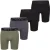 Phil & Co Boxershorts heren met lange pijpen boxer briefs 4-pack groen / zwart