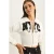 Gebreide Crop Cardigan met Capuchon en Print