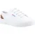 Superga 2630 Stripe Pad Leopard 100% Katoen Dames Trainers Wit/Leopard