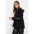 TRENDYOLMİLLA Dames Zwart Effen Lang Regular fit Sweatshirts