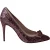 Rode Valentino Spitse Neus Strik Stiletto Pumps in Roze Glitter