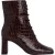 By Far Claude Nutella Croco Embossed Leather