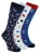 HS by Happy Socks – Heren 3-pack Noviteit Zomer Vibes Dress Socks – Palm Bomen