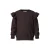 NAME IT MINI rechtvallende sweater met ruches – bruin