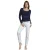 T-shirt met lange mouwen en pailletten voor dames Admas
