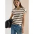 Cecil Dames Shirt met boothals en knoopdetail in Bruin