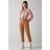 LK Bennett Arran Leather Pants Tobacco