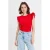 Cache Cache mouwloze top broderie rood