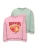 Only Mini Sweatshirt ‘KMGSINA’  olijfgroen / mintgroen / lichtroze / donkerrood