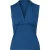 Mouwloze top met diepe V-hals in saffierblauw